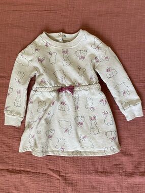 Bunny sweatshirt dress